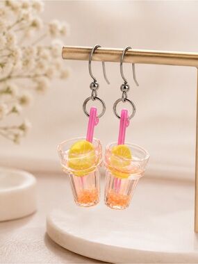 Drink Earrings Fun‎ Novelty Earrings Cocktail Earrings Cute Quirky Jewelry